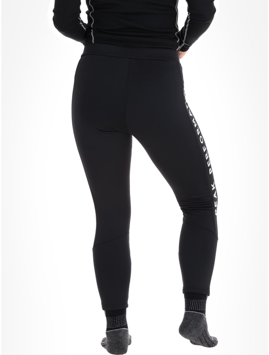 Peak Performance, W Rider Mid pantalon thermique femmes Black-Black noir 