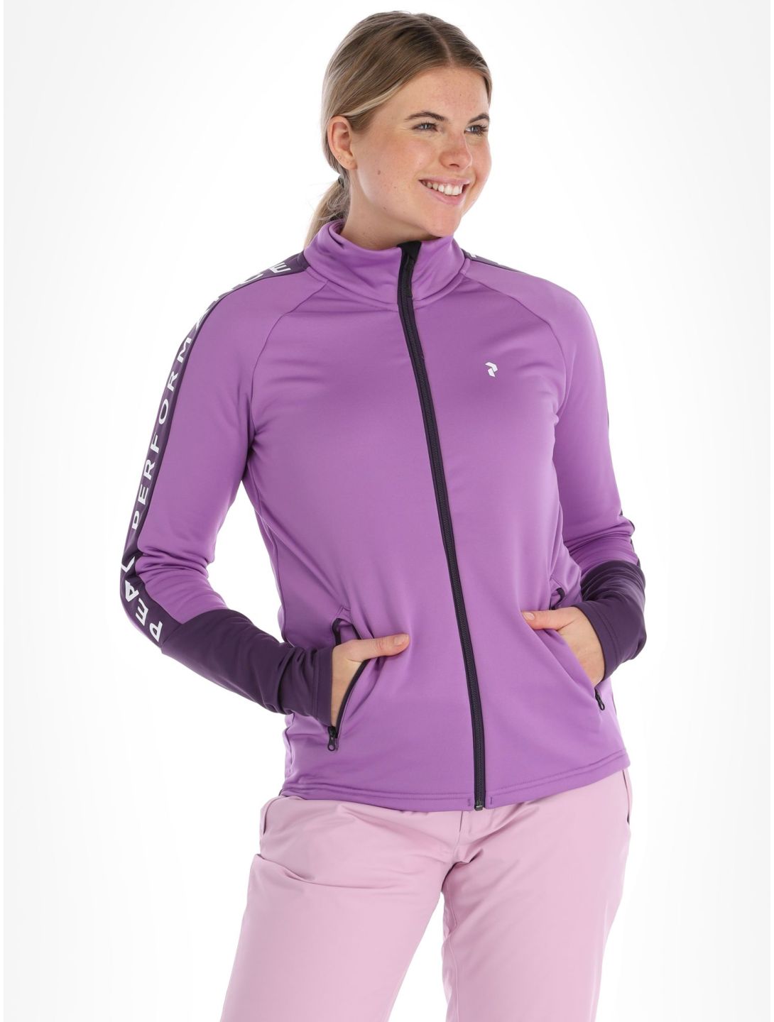 Peak Performance, W Rider Mid Zip gilet femmes Action Lilac Indigo violet 