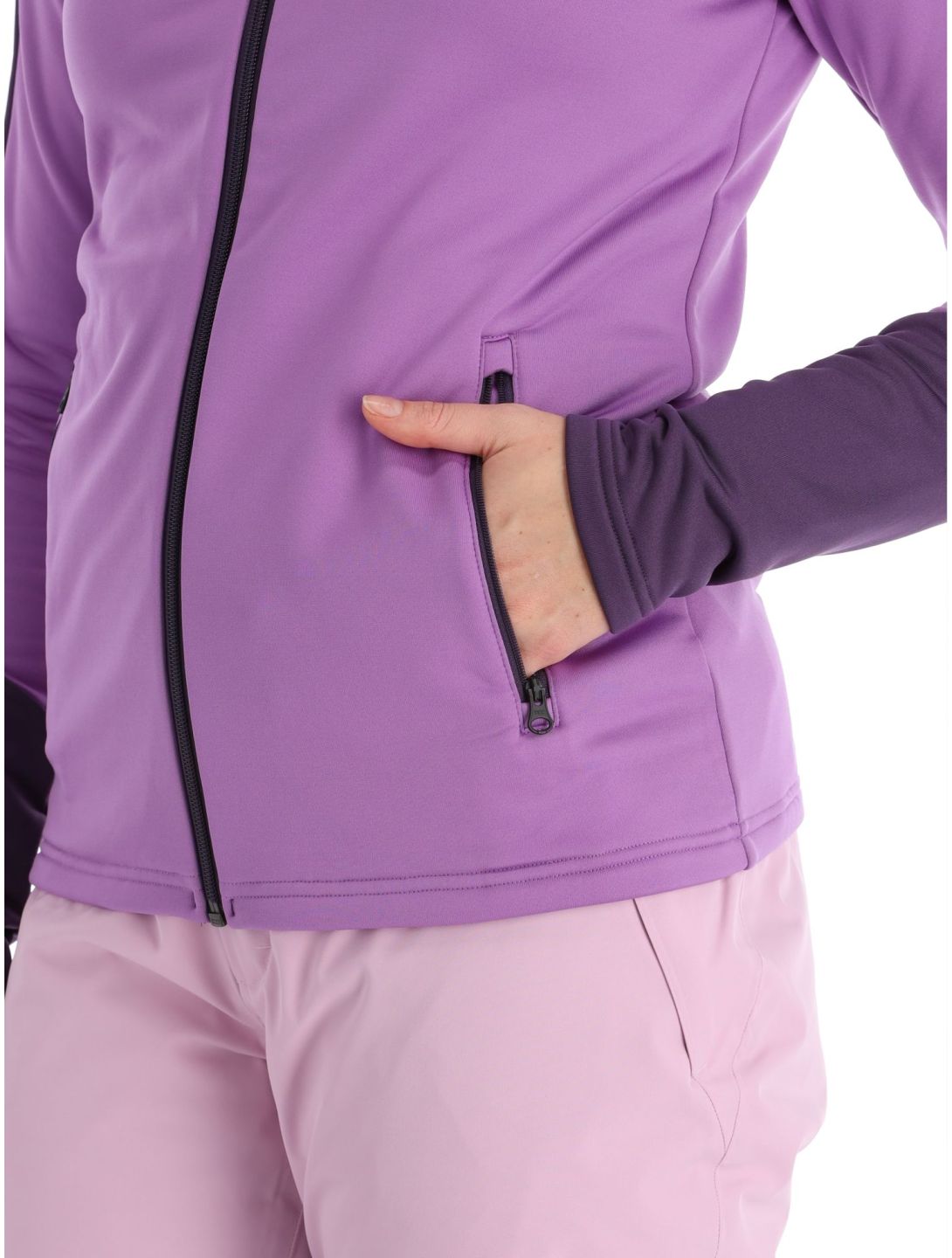 Peak Performance, W Rider Mid Zip gilet femmes Action Lilac Indigo violet 