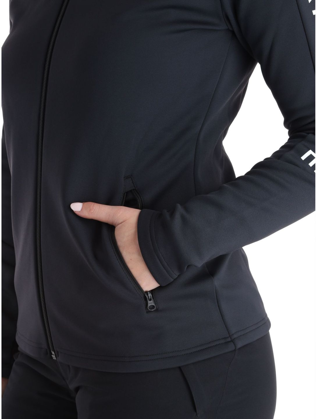 Peak Performance, W Rider Mid Zip gilet femmes Black-Black noir 