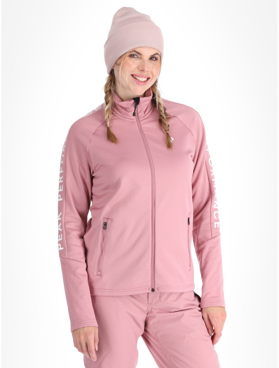 Peak Performance, W Rider Zip gilet femmes Bitter Root rose 