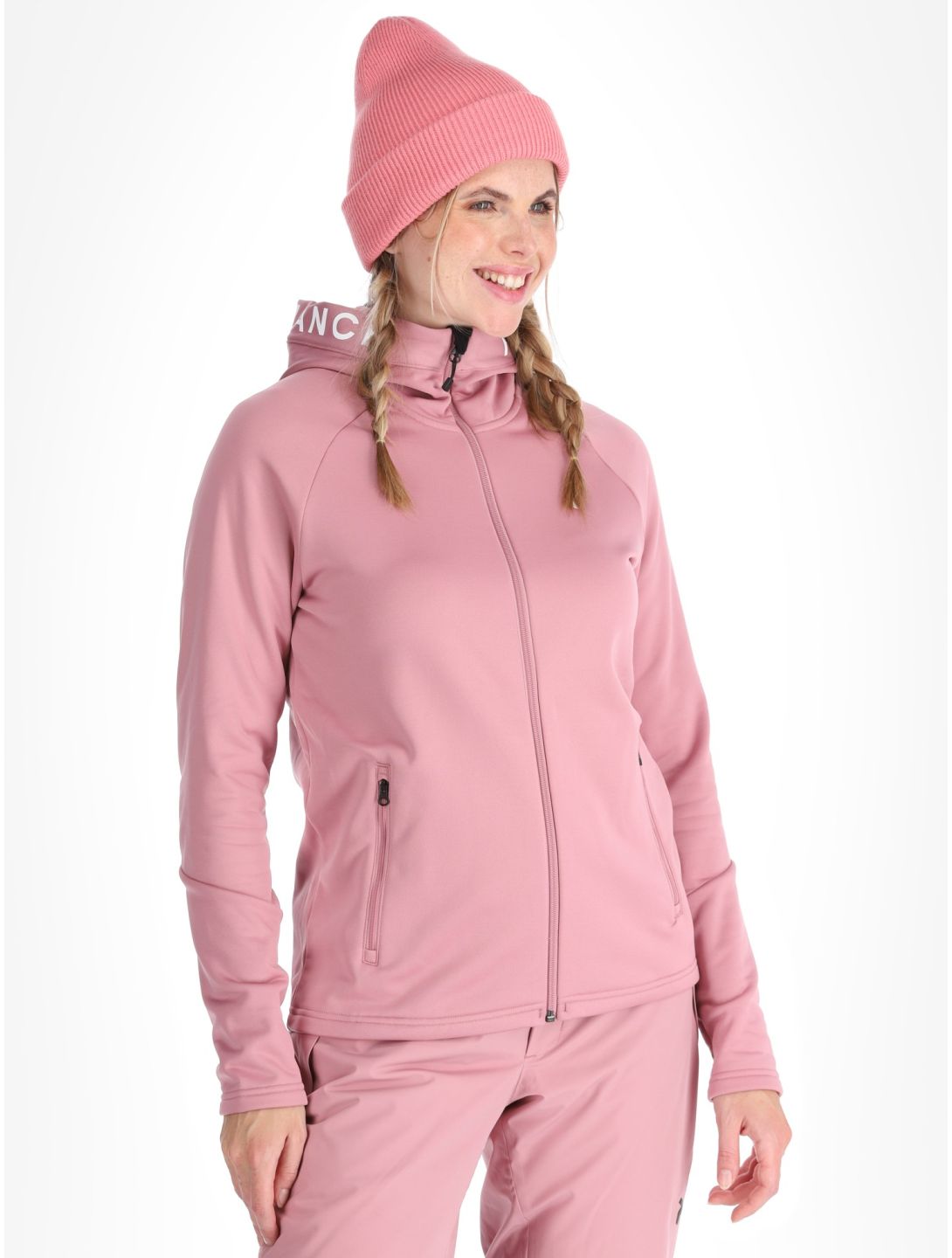 Peak Performance, W Rider Zip Hood gilet femmes Bitter Root rose 