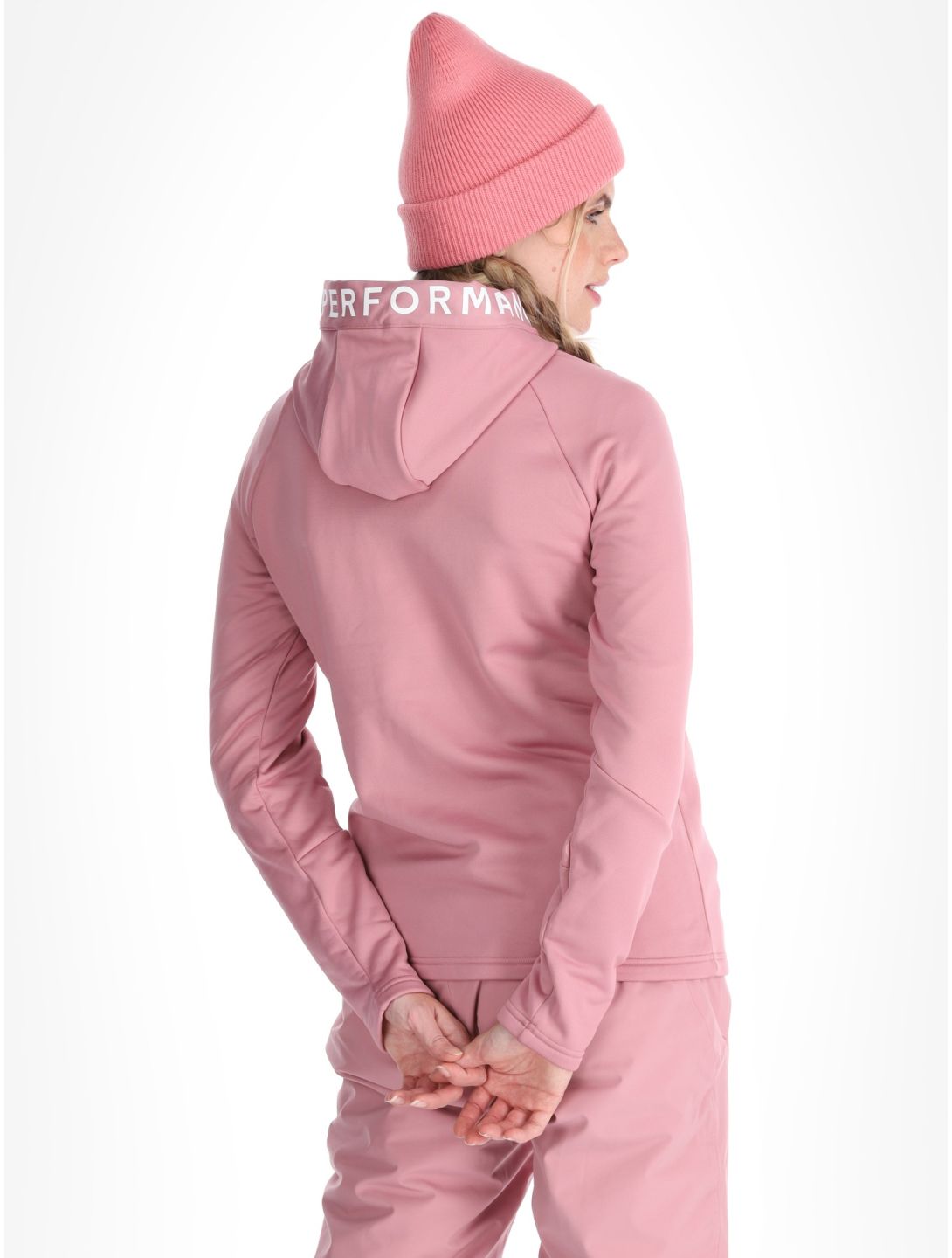 Peak Performance, W Rider Zip Hood gilet femmes Bitter Root rose 