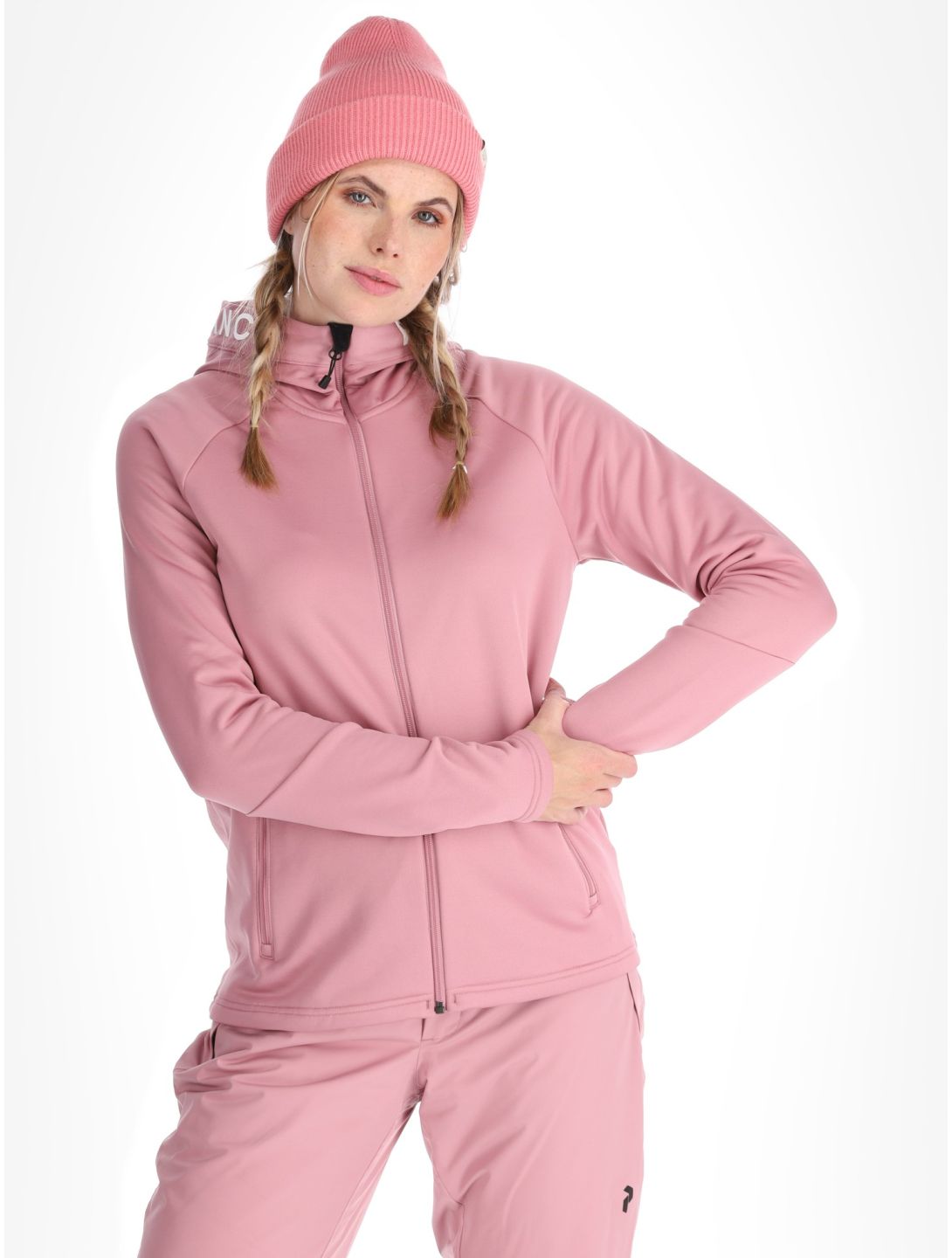 Peak Performance, W Rider Zip Hood gilet femmes Bitter Root rose 