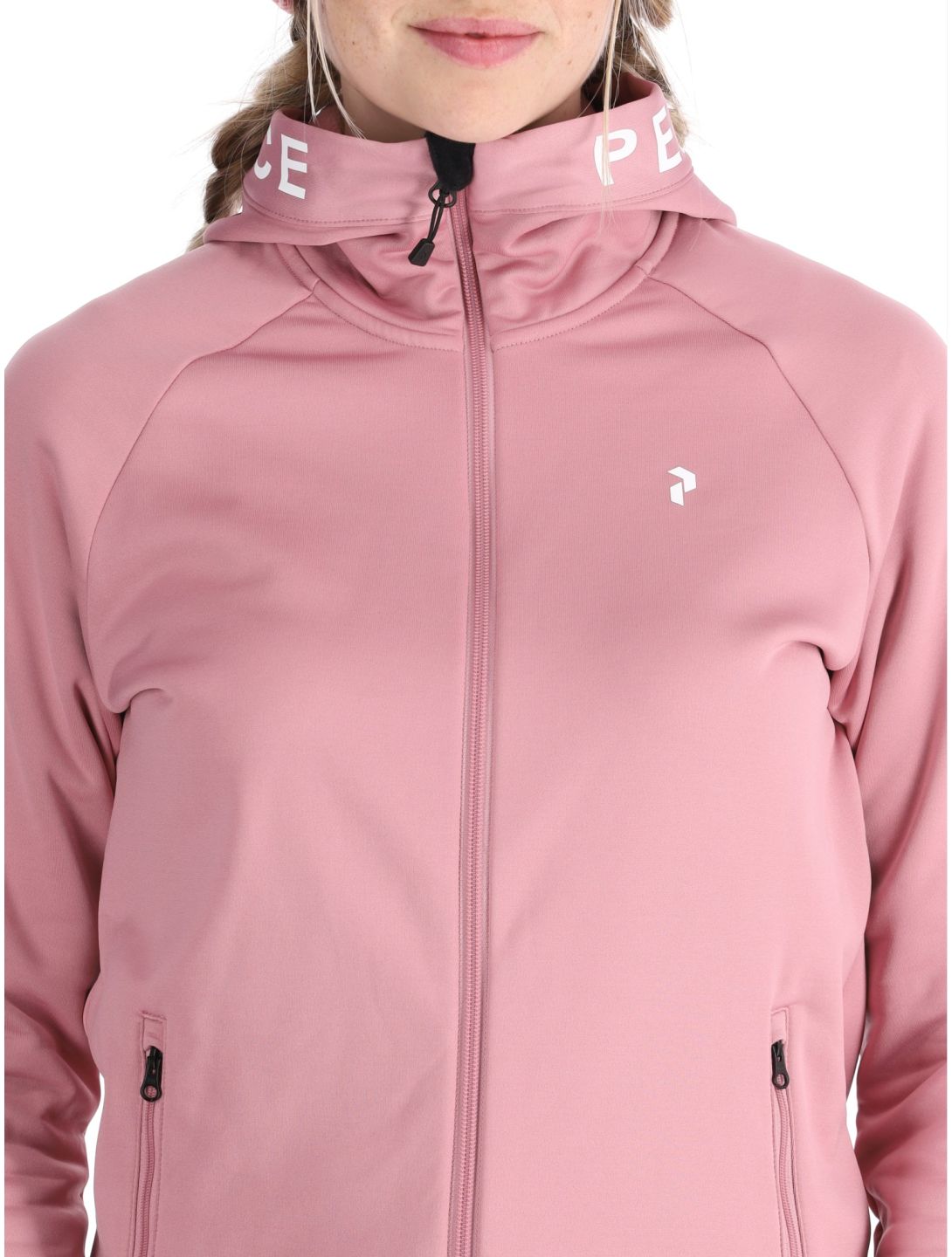 Peak Performance, W Rider Zip Hood gilet femmes Bitter Root rose 