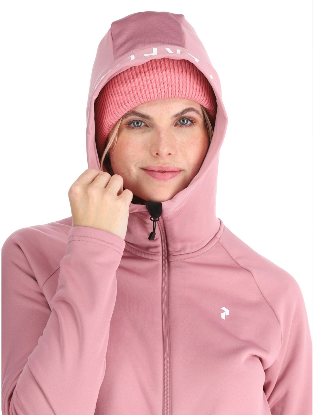 Peak Performance, W Rider Zip Hood gilet femmes Bitter Root rose 