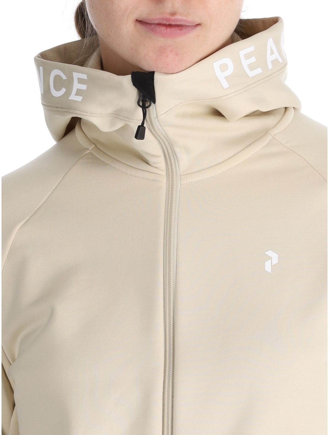 Peak Performance, W Rider Zip Hood gilet femmes Sand Fog beige 