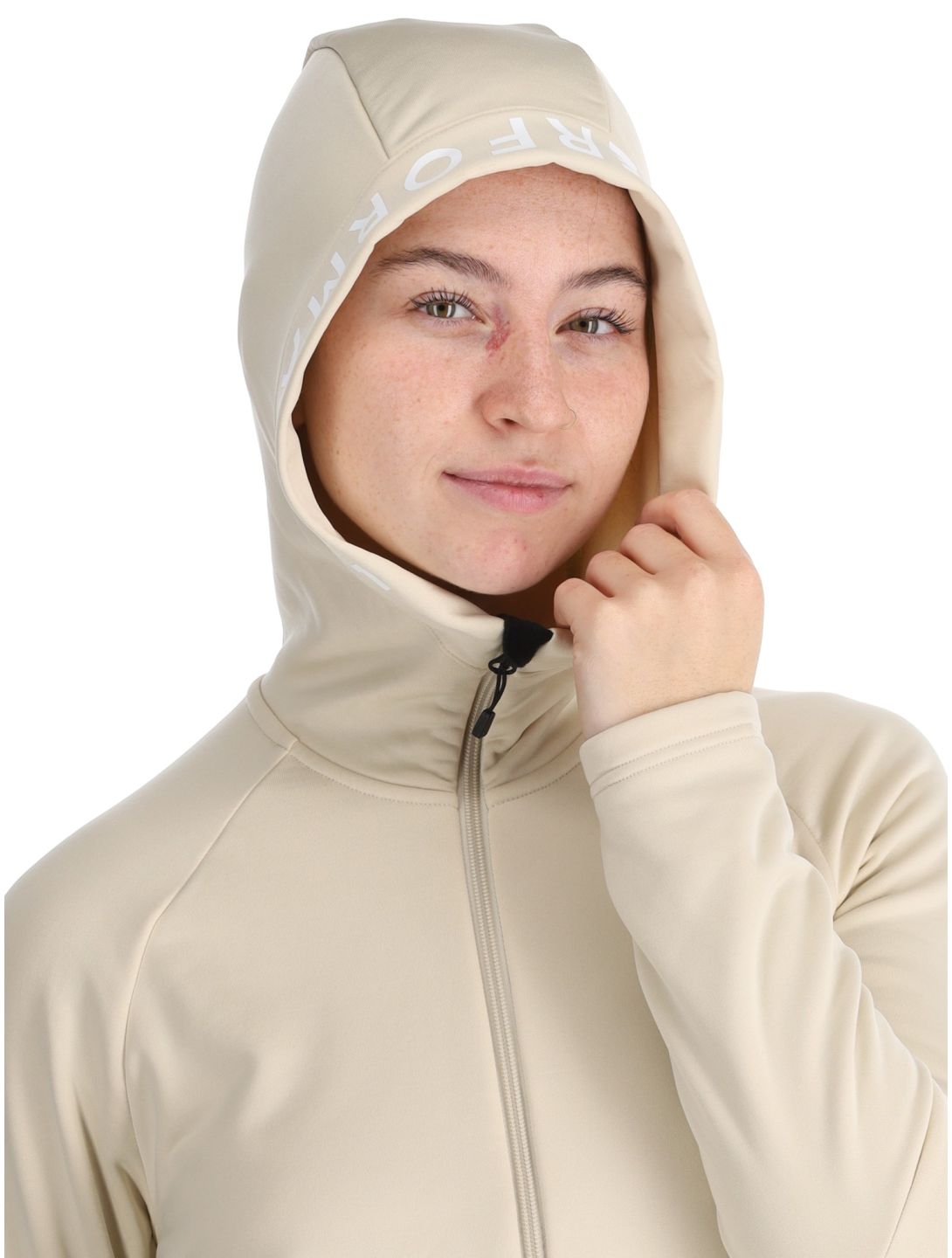 Peak Performance, W Rider Zip Hood gilet femmes Sand Fog beige 