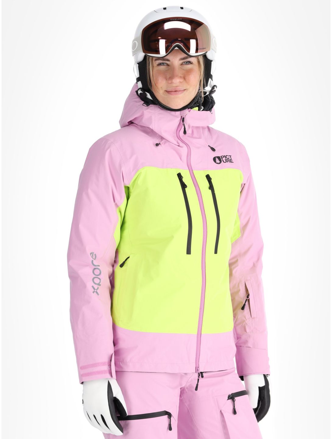 Picture, Acidid 3L veste de ski à coque dure femmes Orchid Acid Lime rose, vert 