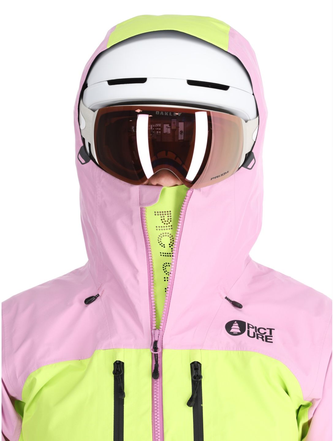 Picture, Acidid 3L veste de ski à coque dure femmes Orchid Acid Lime rose, vert 