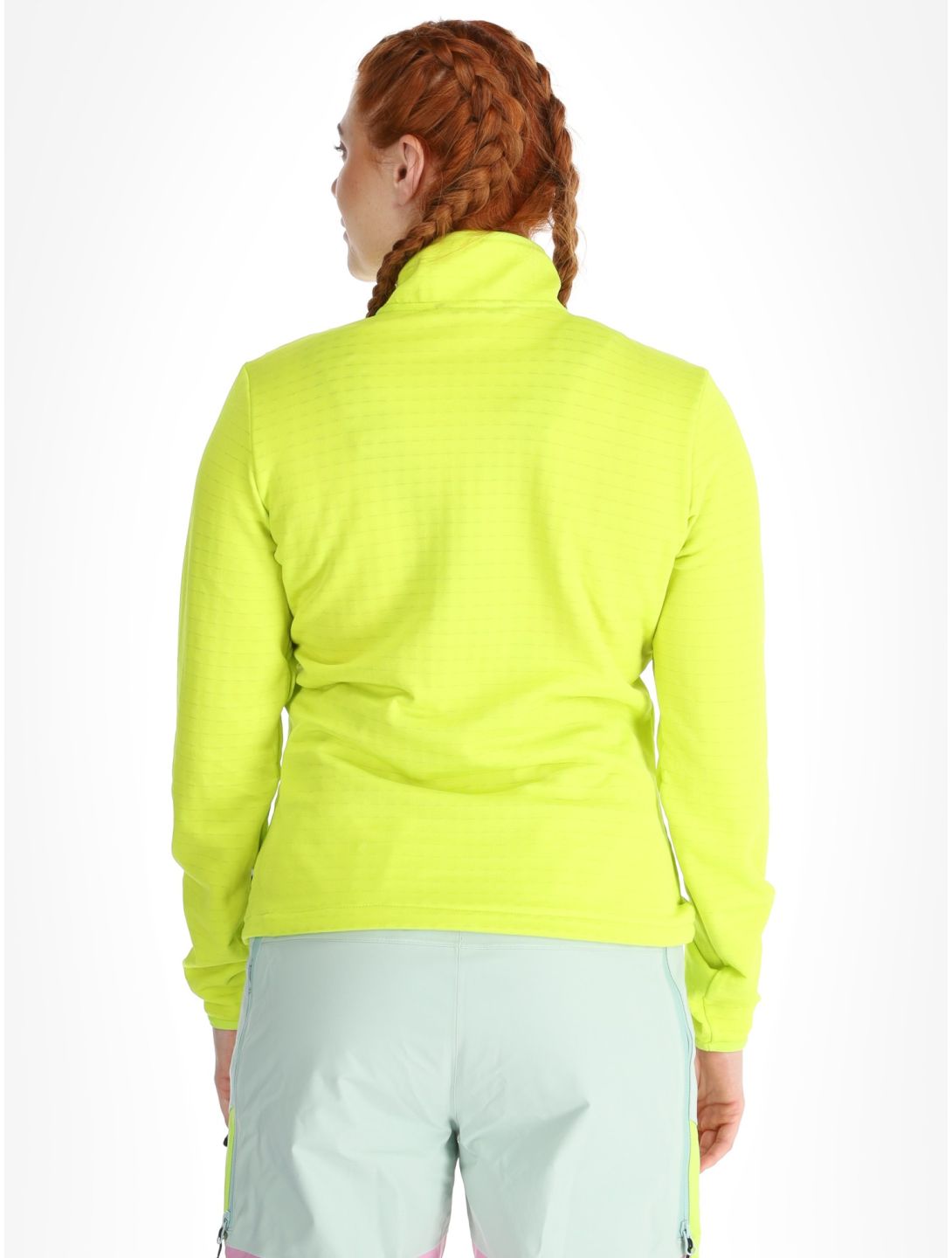 Picture, Bake W 1/4 Grid pull de ski femmes Acid Lime vert 