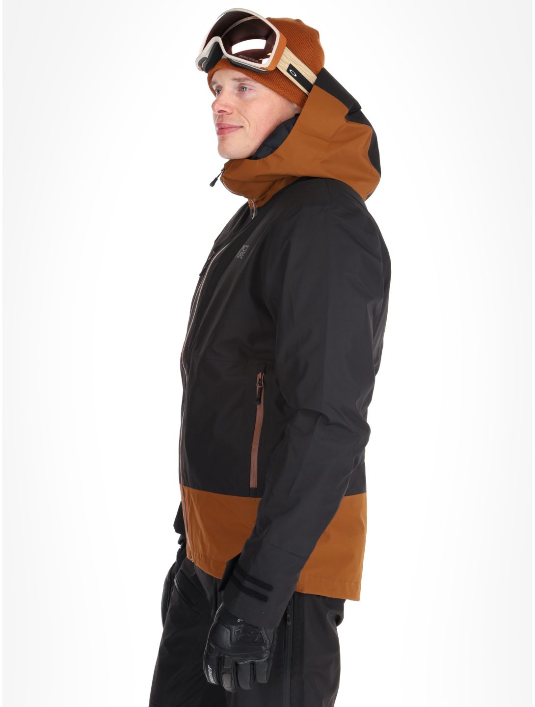 Picture, Broader 3L veste de ski à coque dure hommes Black Chocolate brun, noir 