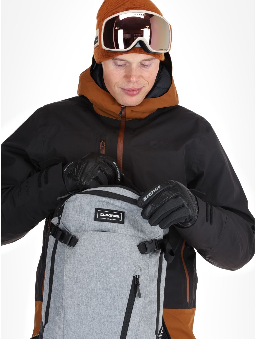 Picture, Broader 3L veste de ski à coque dure hommes Black Chocolate brun, noir 