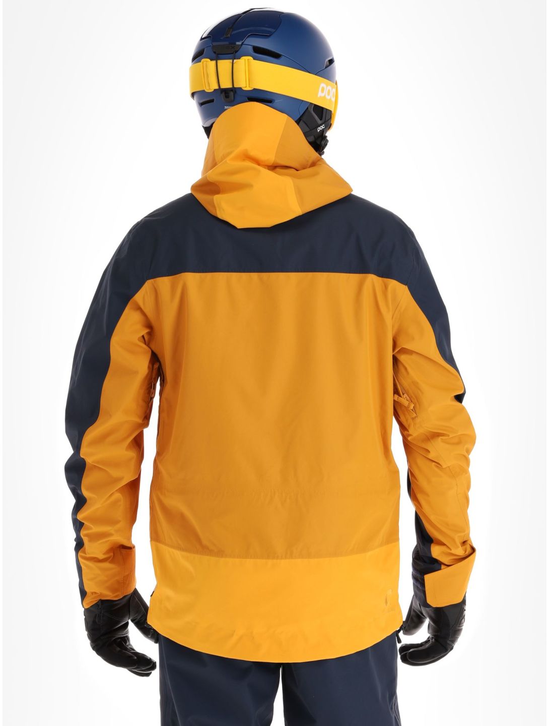 Picture, Broader 3L veste de ski à coque dure hommes Camel-Dark Blue bleu, orange 