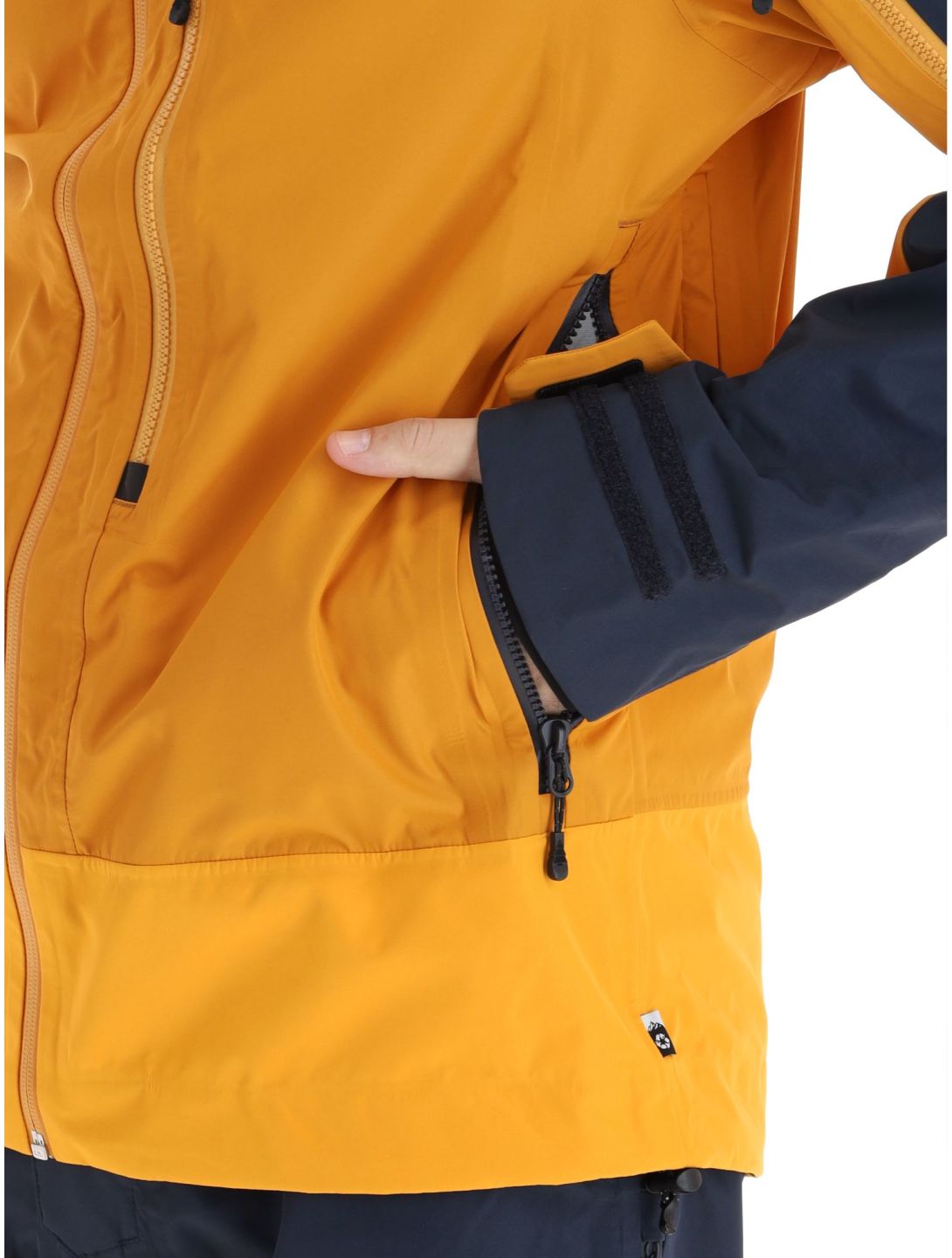 Picture, Broader 3L veste de ski à coque dure hommes Camel-Dark Blue bleu, orange 