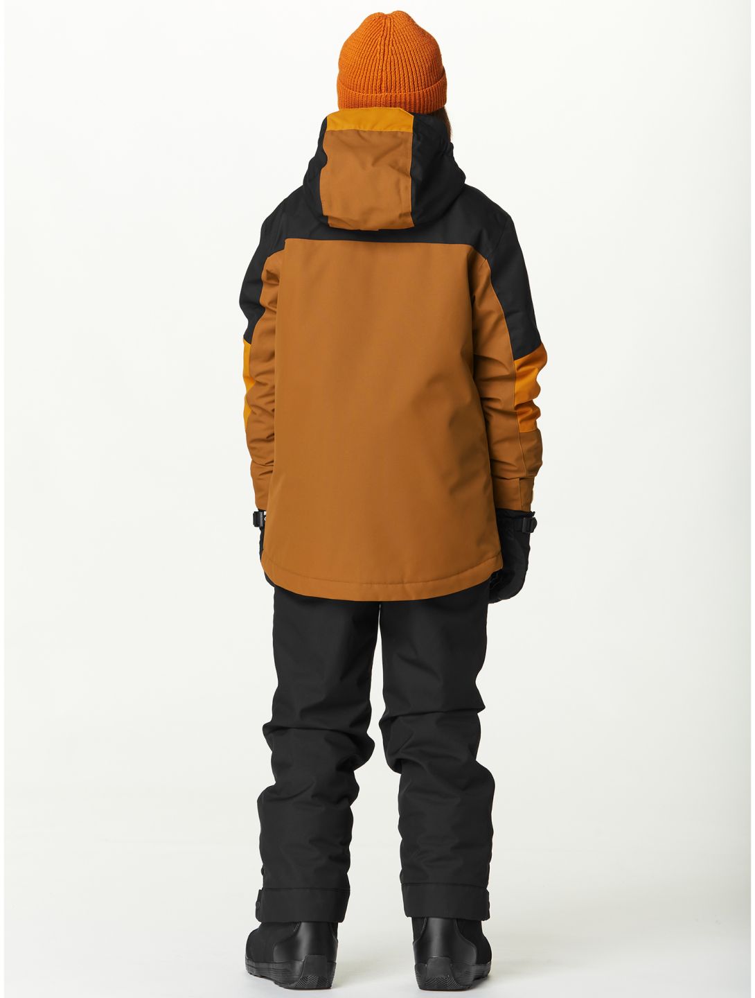 Picture, Cossmo veste de ski enfants Black Honey Chocolate brun, noir, orange 