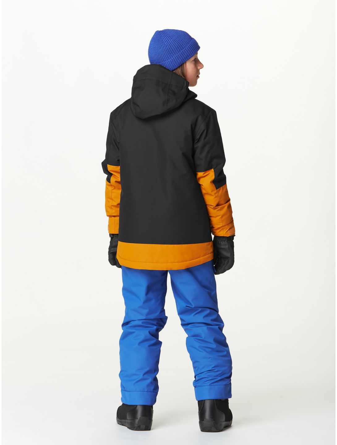 Picture, Daumy veste de ski enfants Black Honey Deep Marine brun, noir 