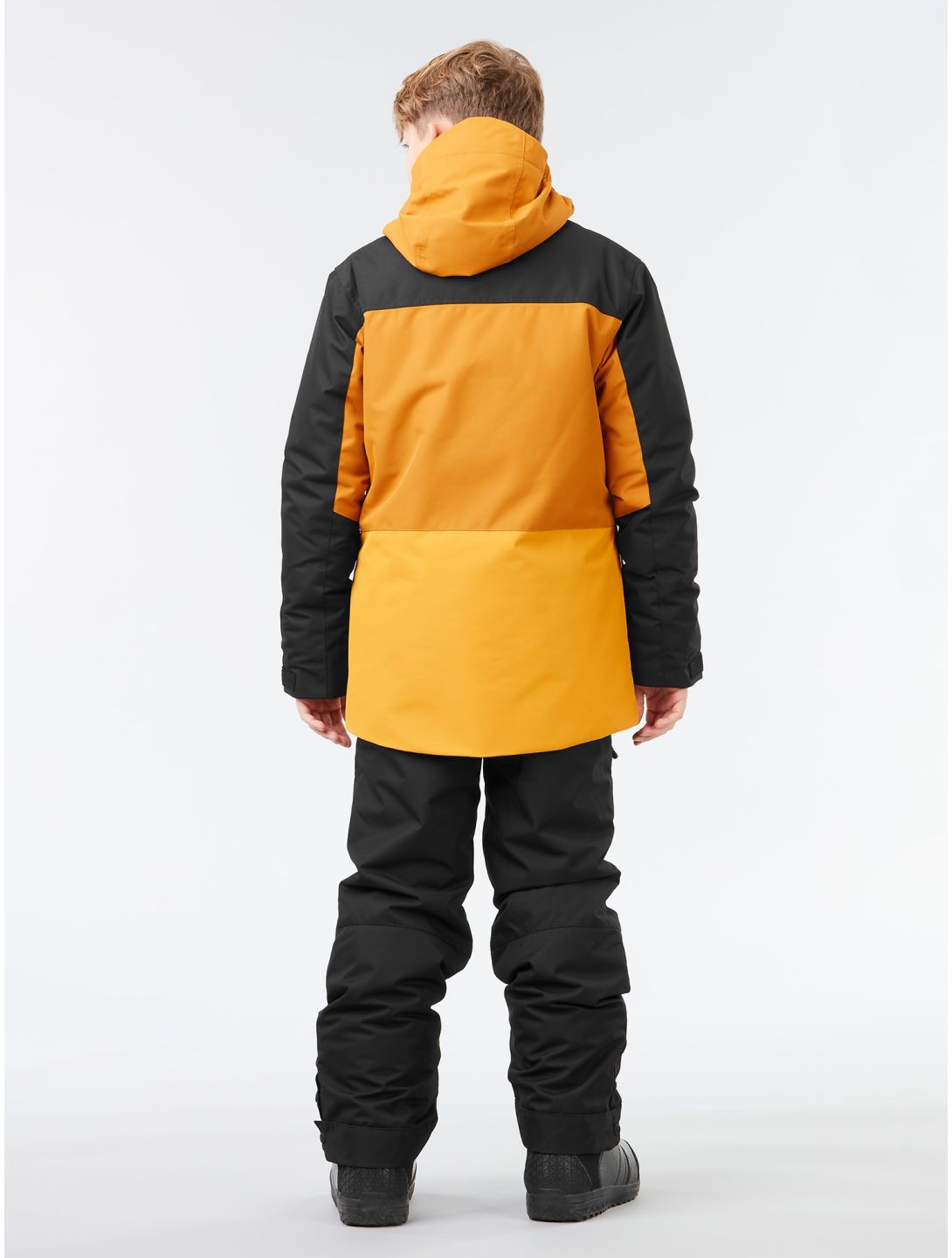 Picture, Daumy veste de ski enfants Cathay Spice-Black brun, jaune, noir 