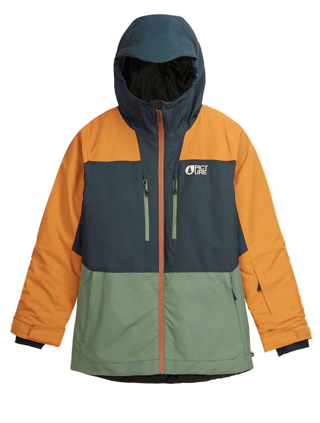 Picture, Daumy veste de ski enfants Dark Blue bleu, orange, vert 