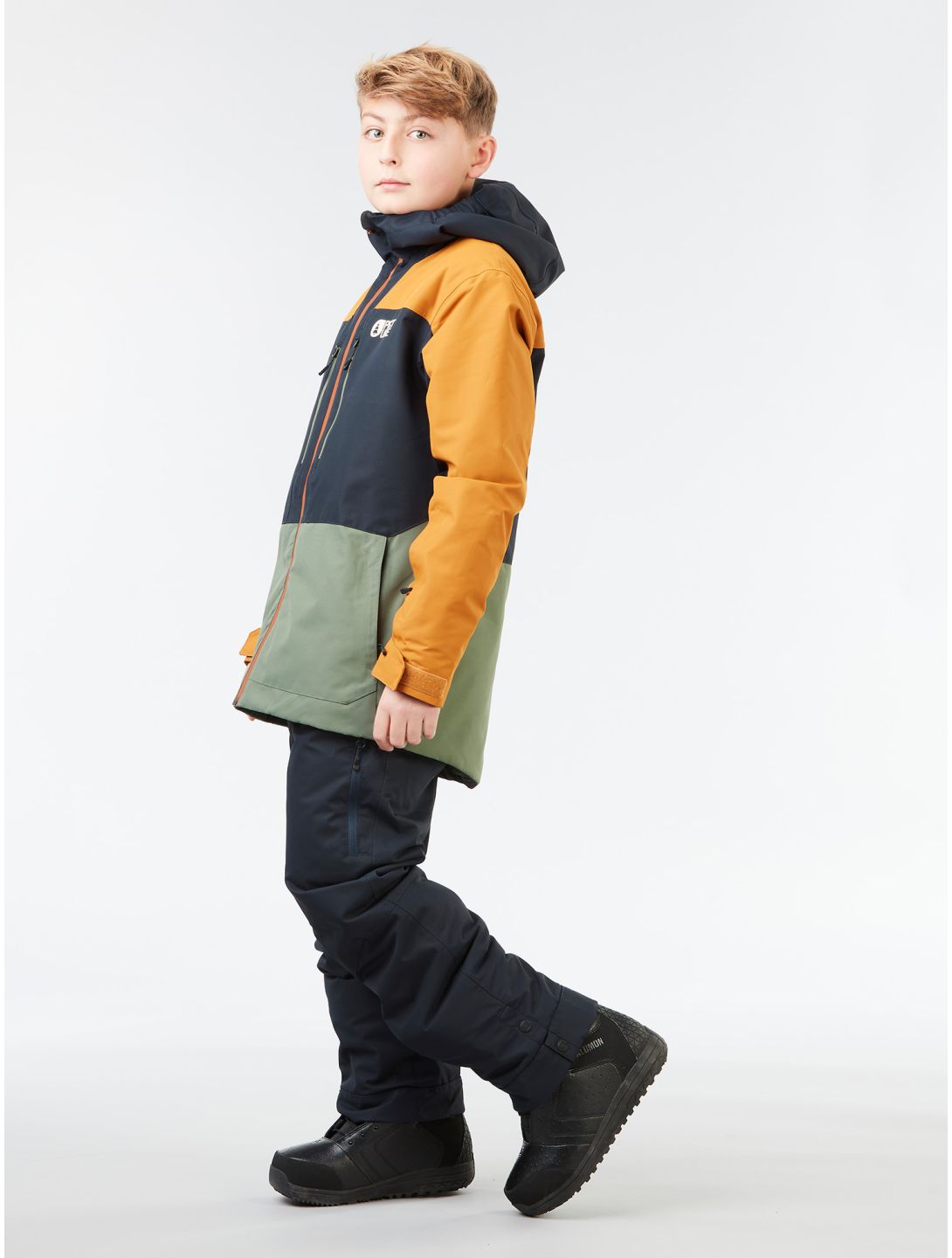 Picture, Daumy veste de ski enfants Dark Blue bleu, orange, vert 