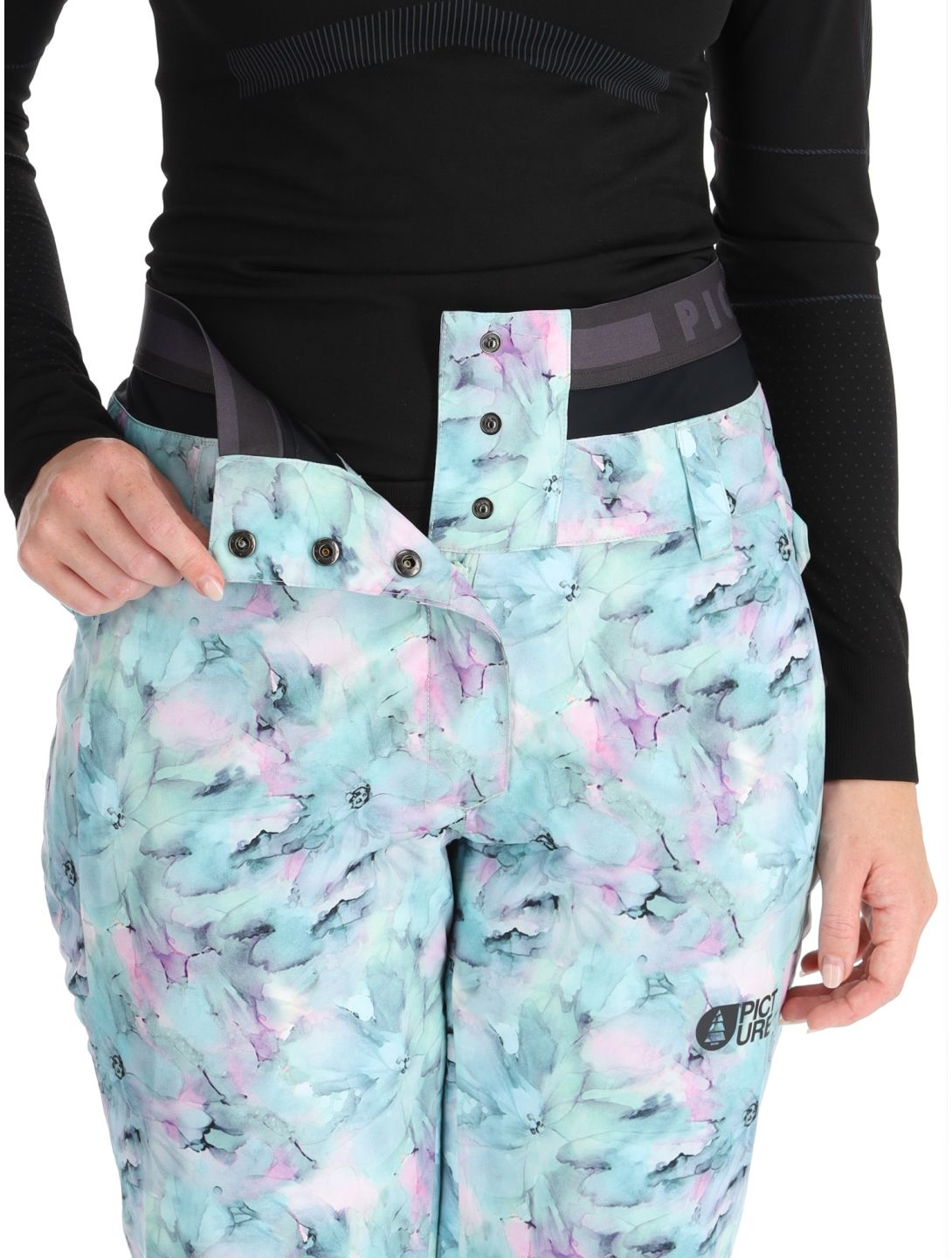 Picture, Exa Printed pantalon de ski femmes Blurry Water Print multicolore 