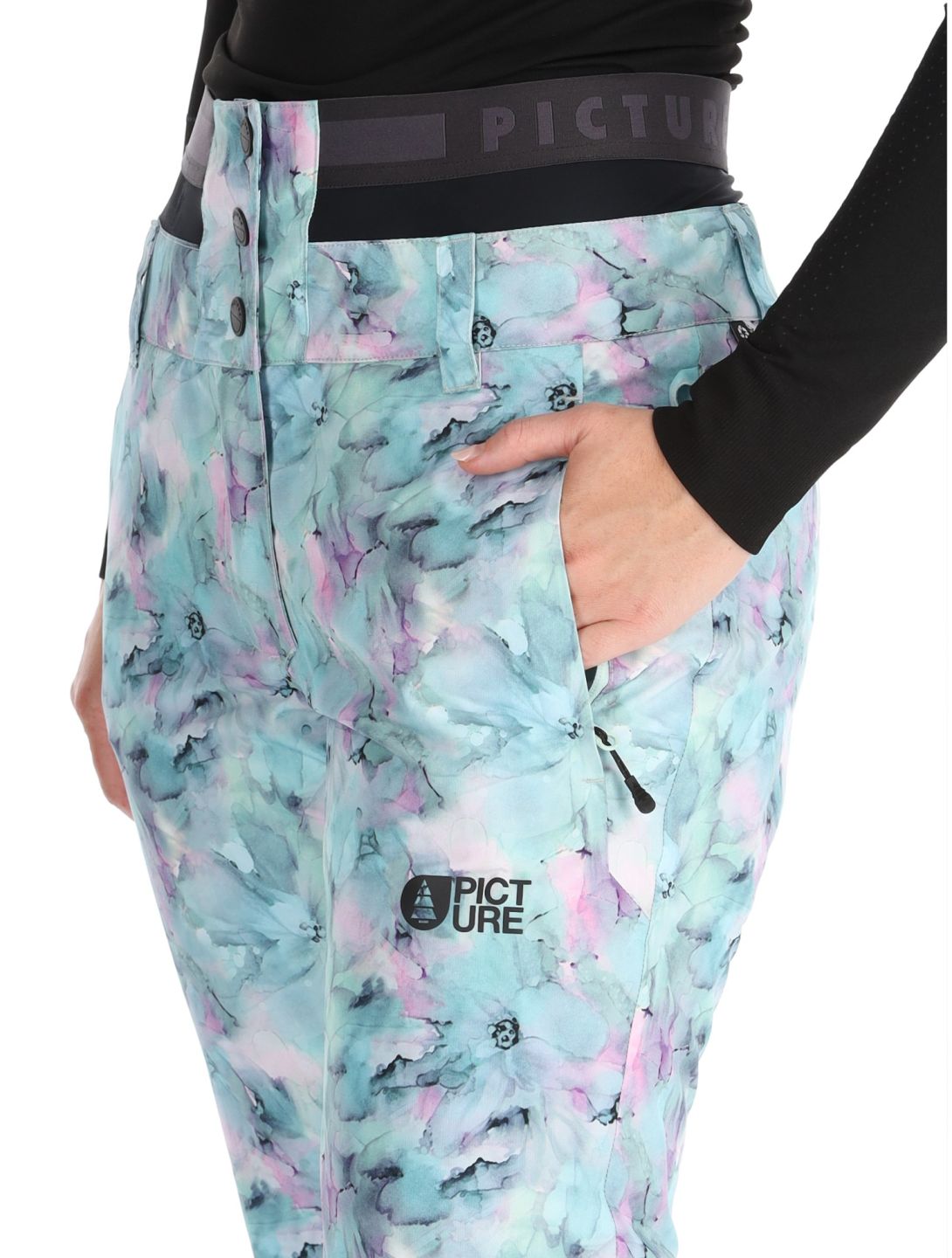 Picture, Exa Printed pantalon de ski femmes Blurry Water Print multicolore 