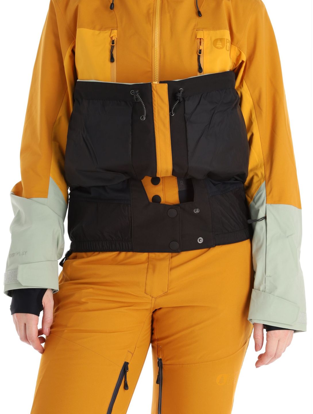 Picture, Fresya veste de ski femmes Desert Sage orange, vert 