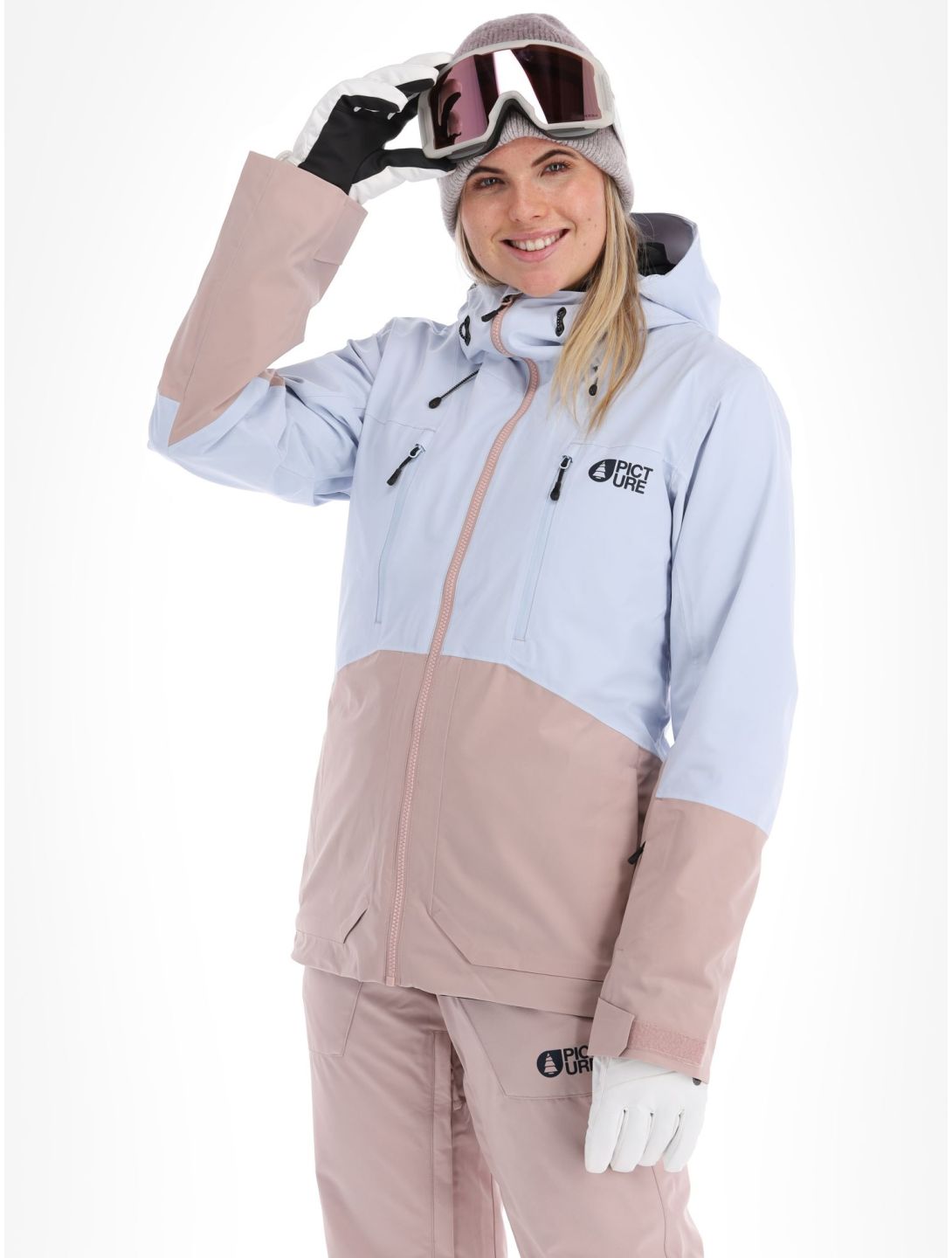 Picture, Fresya veste de ski femmes Shadow Gray gris, rose 