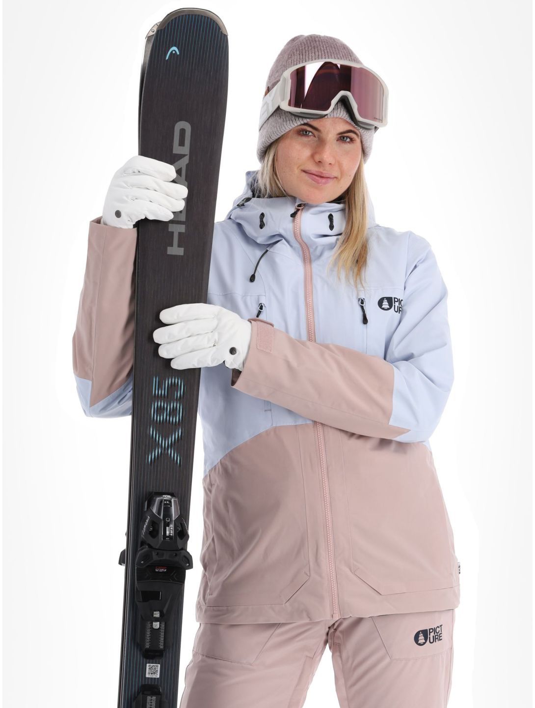 Picture, Fresya veste de ski femmes Shadow Gray gris, rose 