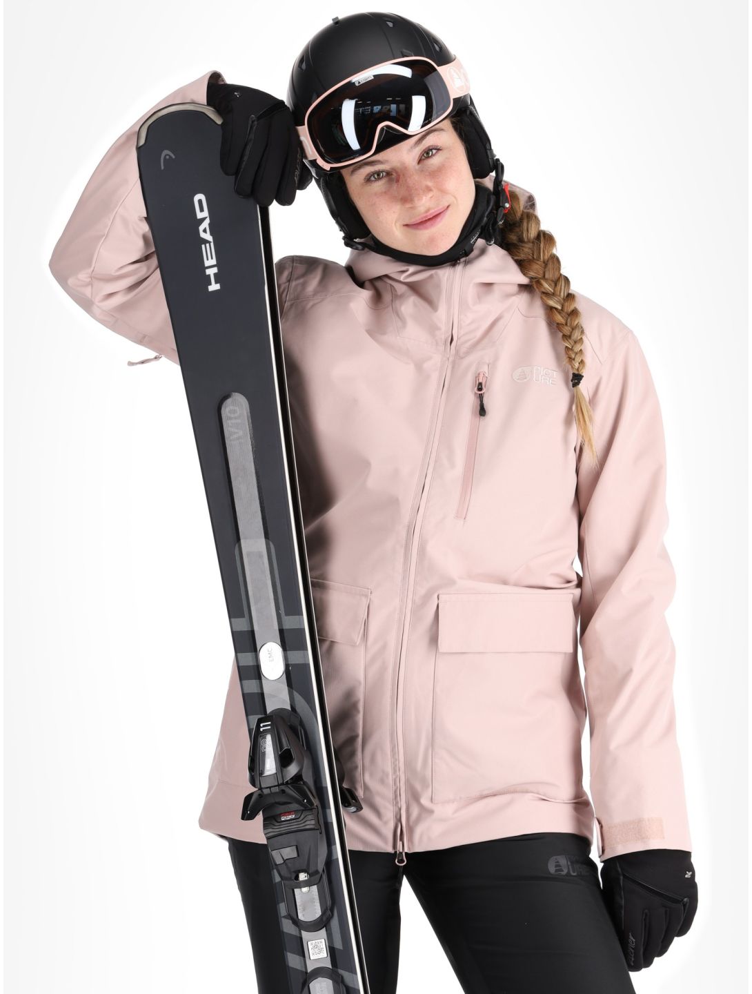 Picture, Glawi veste de ski femmes Shadow Gray rose 