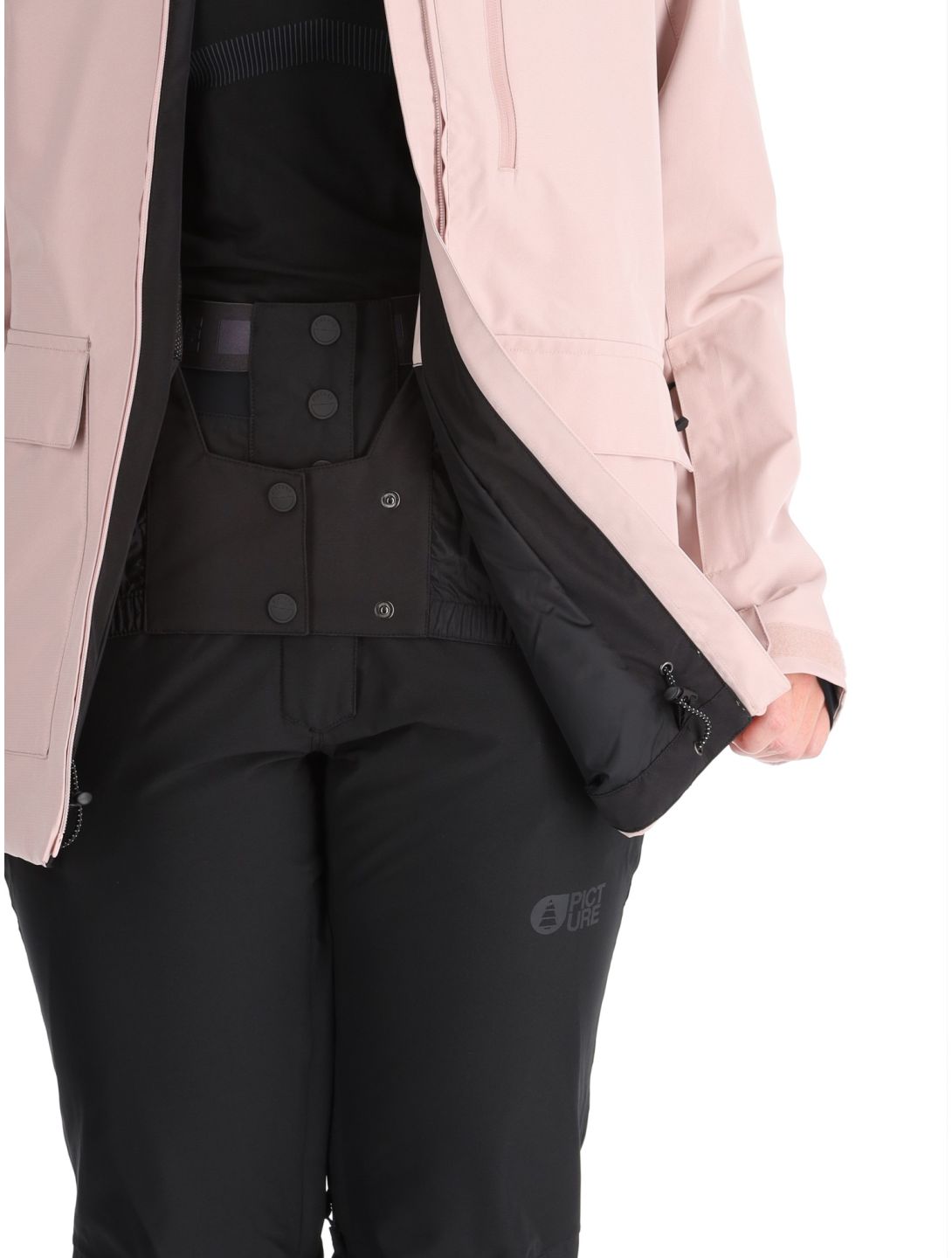 Picture, Glawi veste de ski femmes Shadow Gray rose 