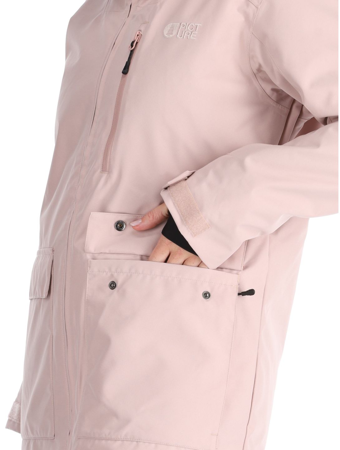 Picture, Glawi veste de ski femmes Shadow Gray rose 