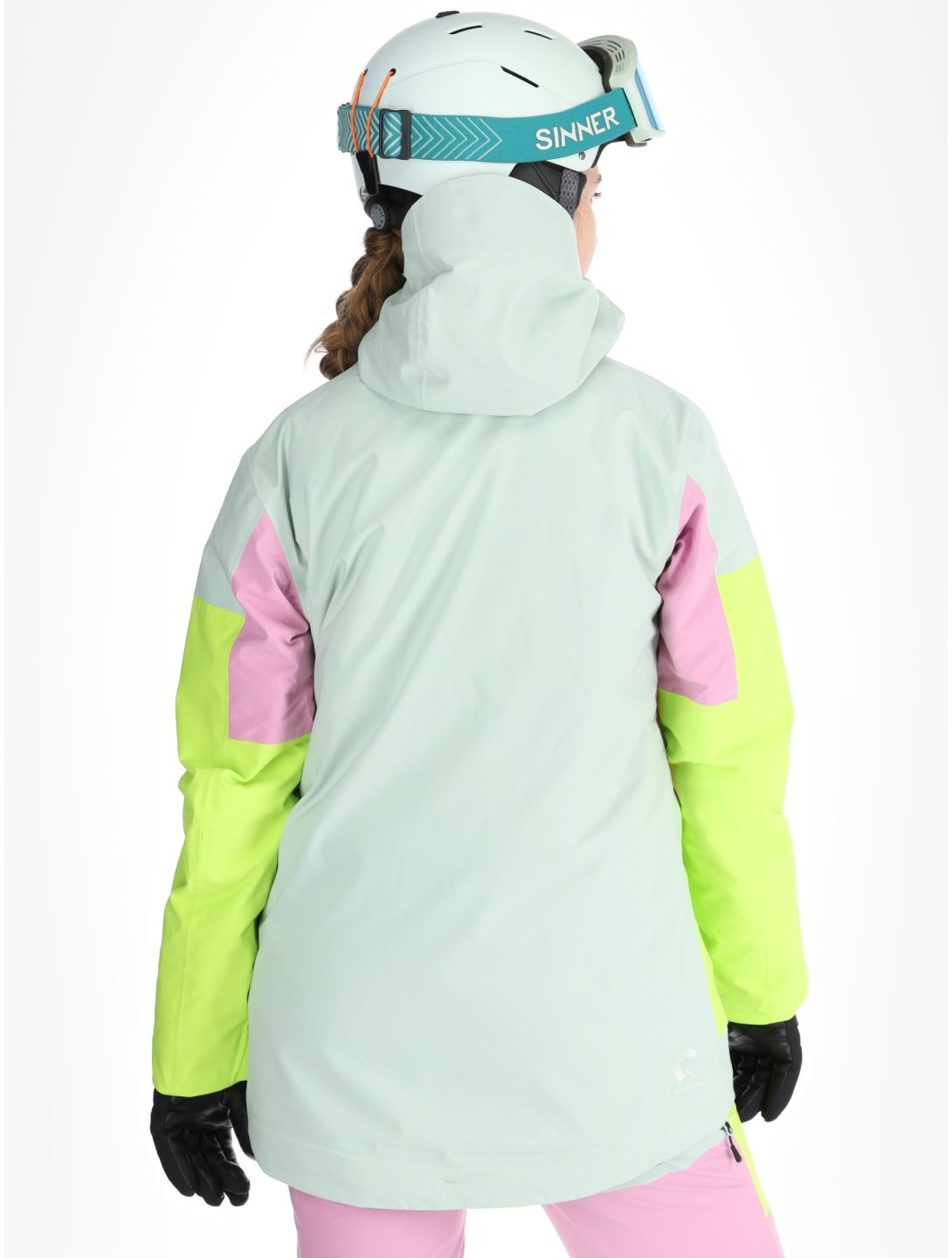 Picture, Haakon veste de ski femmes Silt Green Orchid Acid rose, vert 