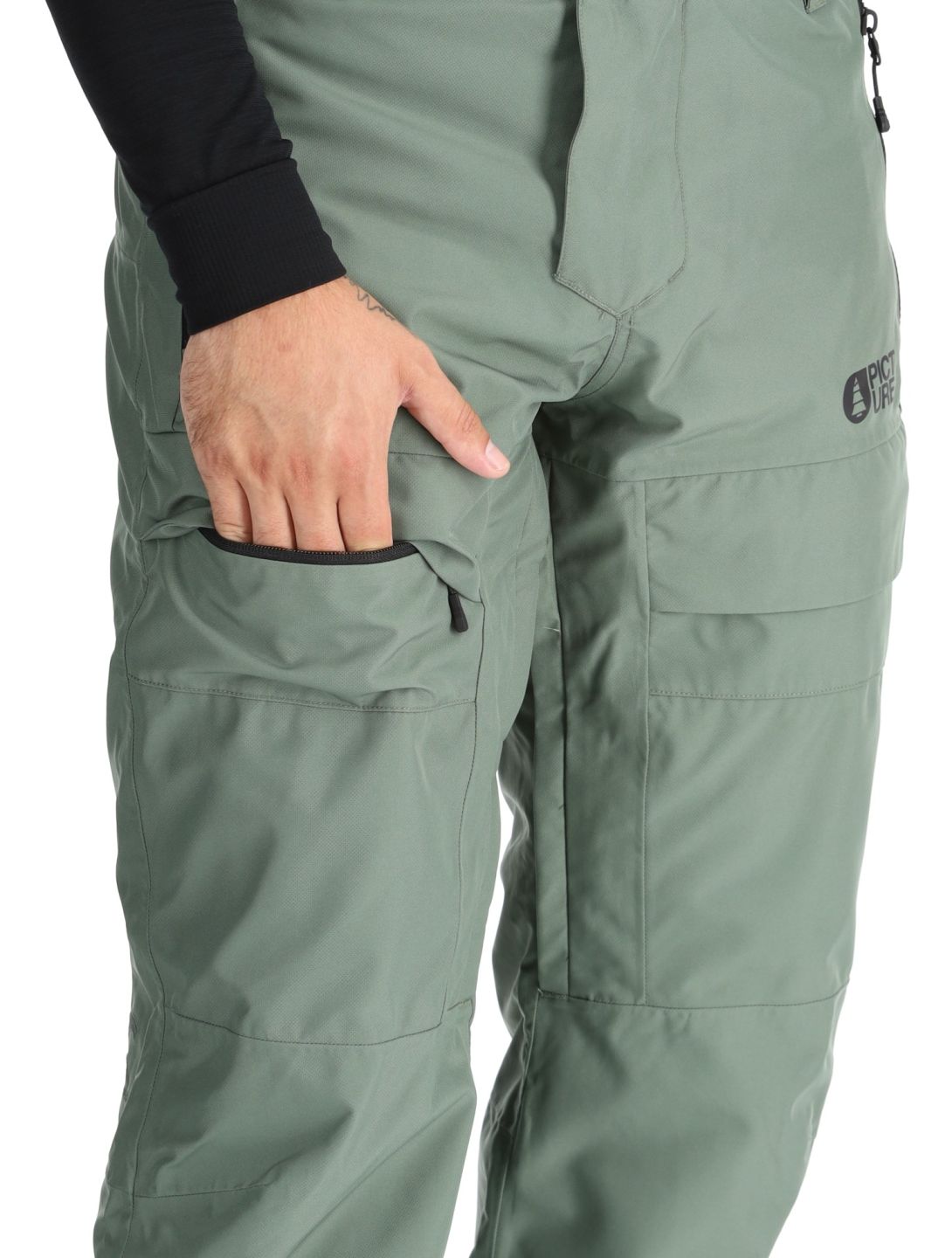 Picture, Impact pantalon de ski hommes Laurel Wreath vert 