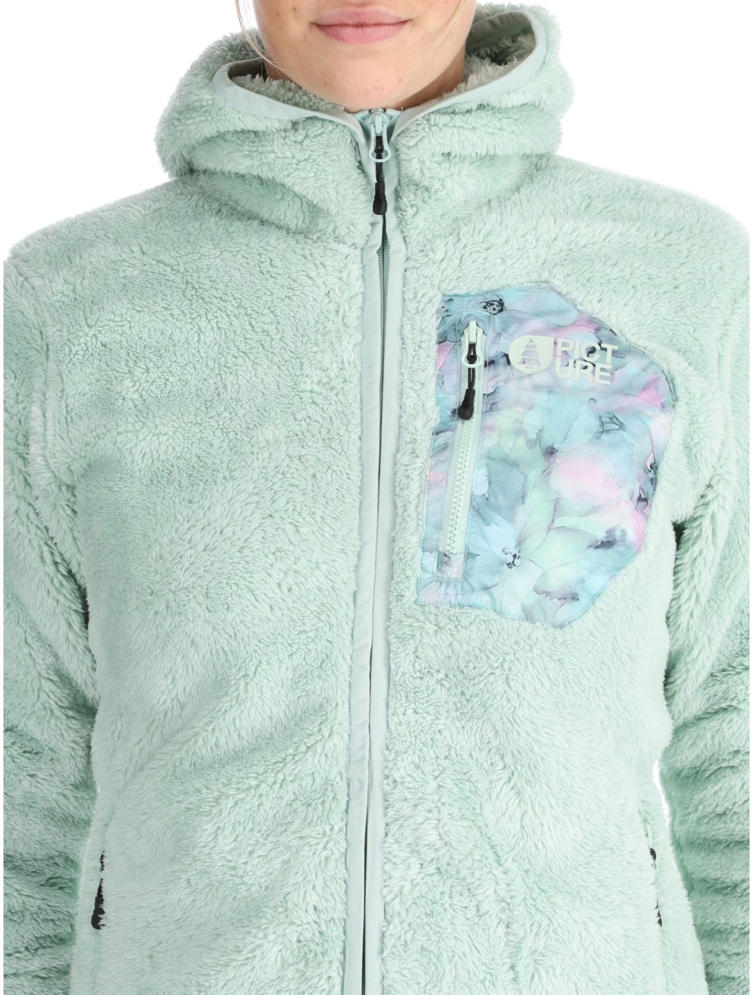 Picture, Izimo Fz Fleece gilet femmes Silt Green vert 