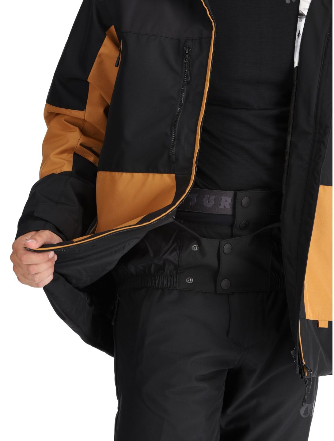 Picture, Jomoh veste de ski hommes Black Brown Sugar brun, noir 