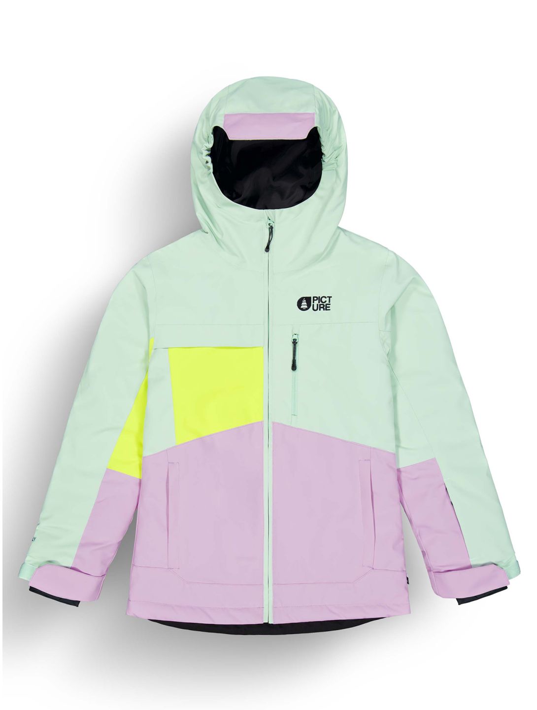 Picture, Kamelya veste de ski enfants Silt Green Orchid Acid rose, vert 