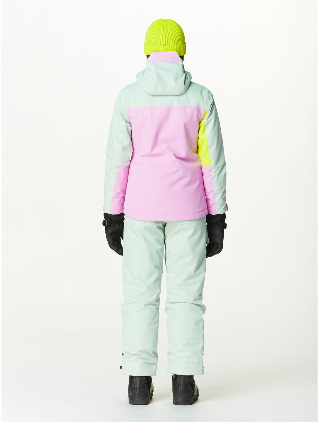 Picture, Kamelya veste de ski enfants Silt Green Orchid Acid rose, vert 