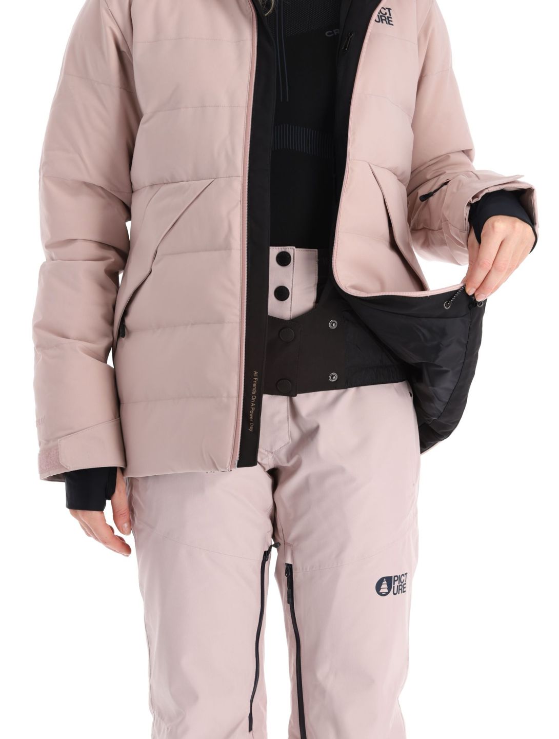 Picture, Lement veste de ski femmes Shadow Gray rose 