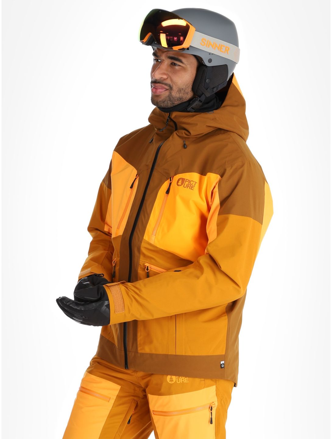 Picture, Naikoon veste de ski hommes Chocolat brun 