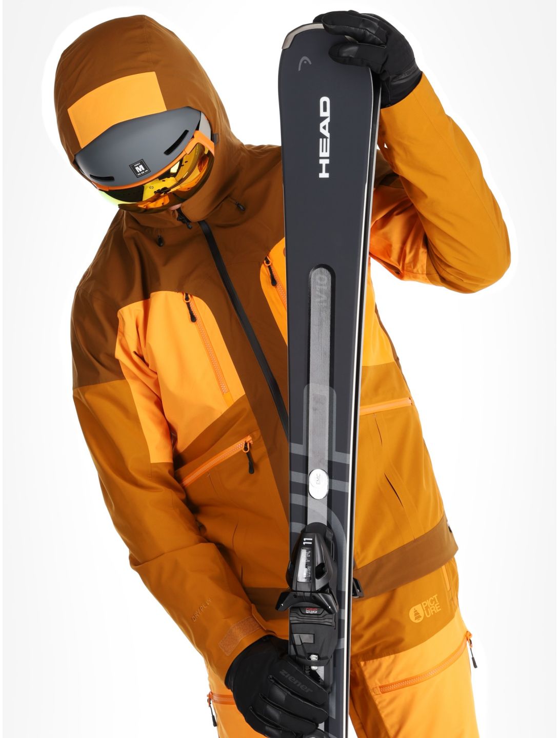 Picture, Naikoon veste de ski hommes Chocolat brun 