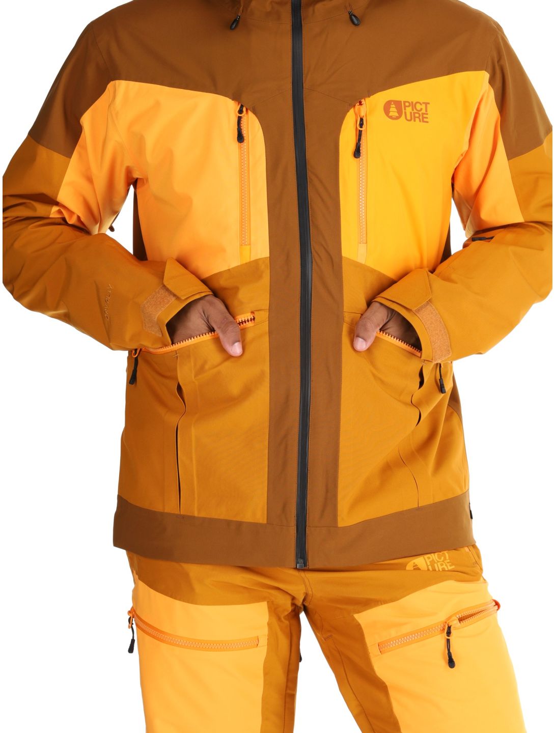 Picture, Naikoon veste de ski hommes Chocolat brun 