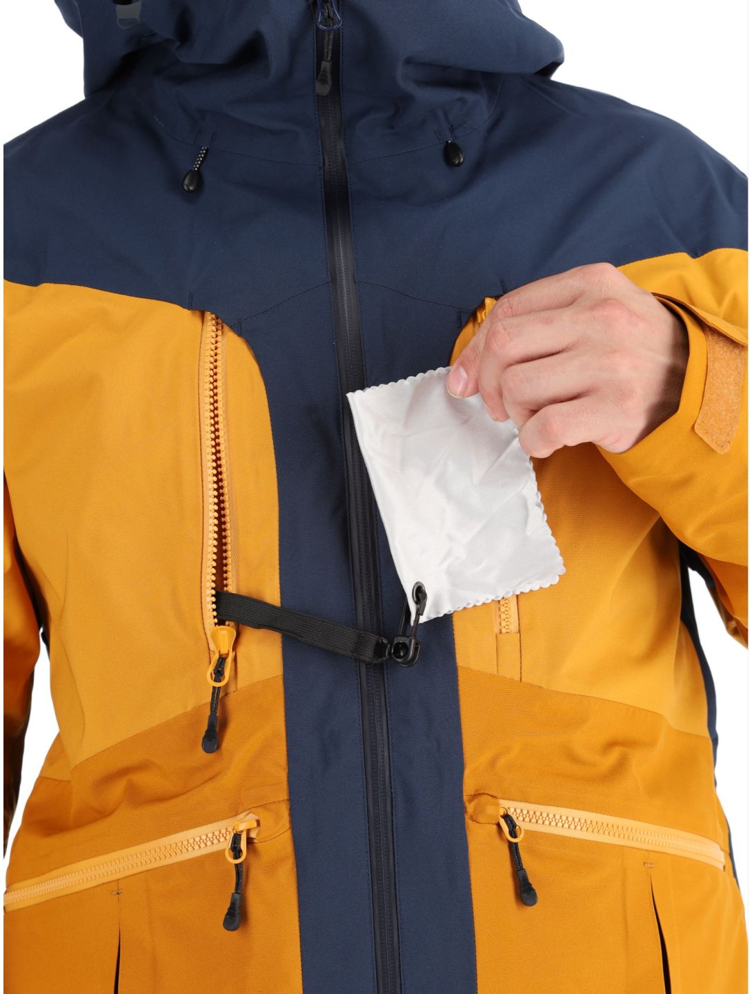 Picture, Naikoon veste de ski hommes Dark Blue Camel Honey bleu, brun 