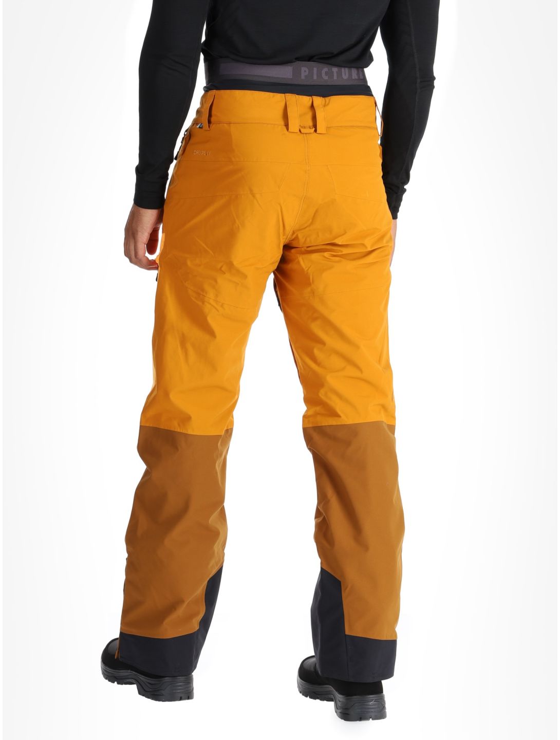 Picture, Naikoon pantalon de ski hommes Honey Carrot Chocolat brun, orange 