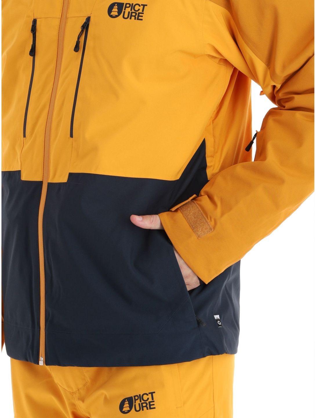 Picture, Object veste de ski hommes Dark Blue bleu, orange 