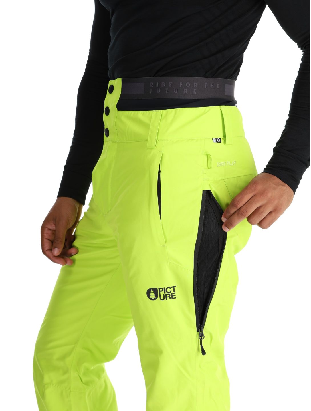 Picture, Object pantalon de ski hommes Acid Lime jaune 