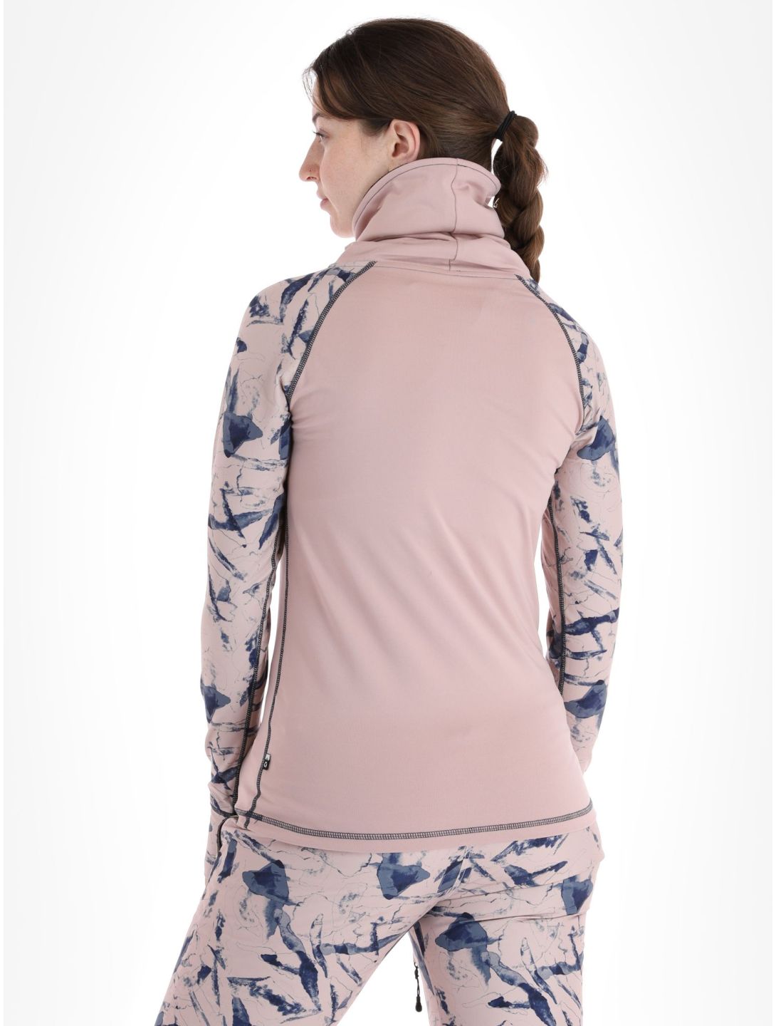 Picture, Pagaya High Fleece chemise thermo femmes Shadow Gray rose 