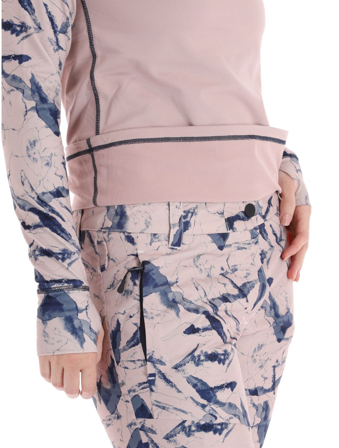 Picture, Pagaya High Fleece chemise thermo femmes Shadow Gray rose 