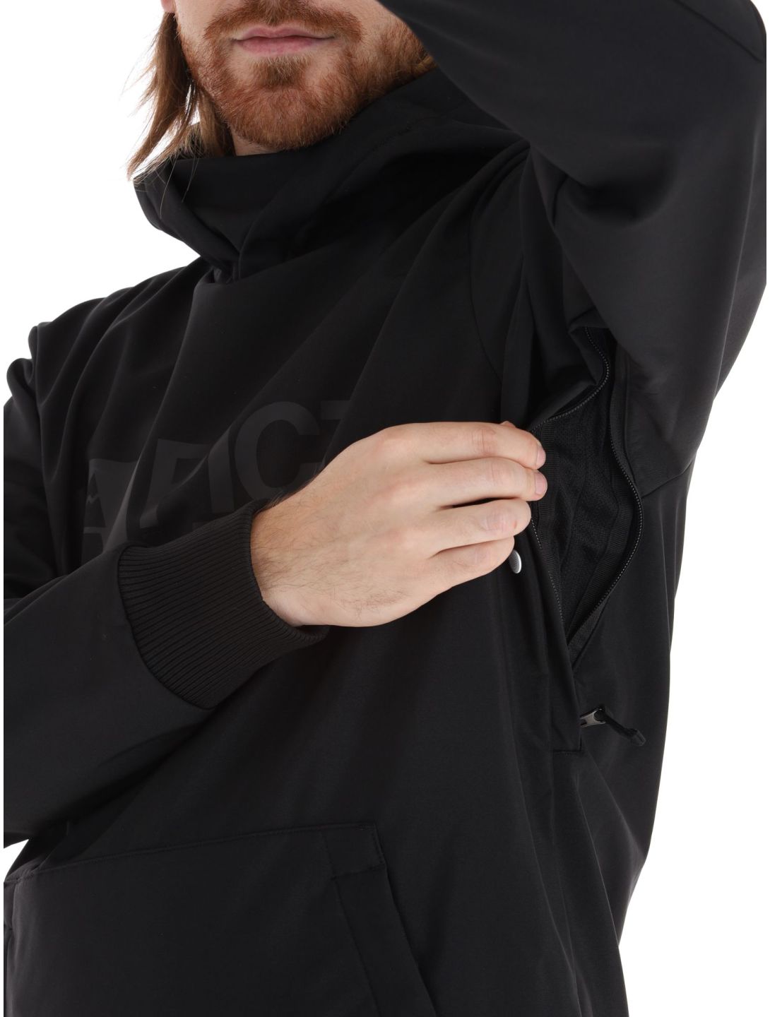 Picture, Parker veste de ski softshell hommes Black noir 