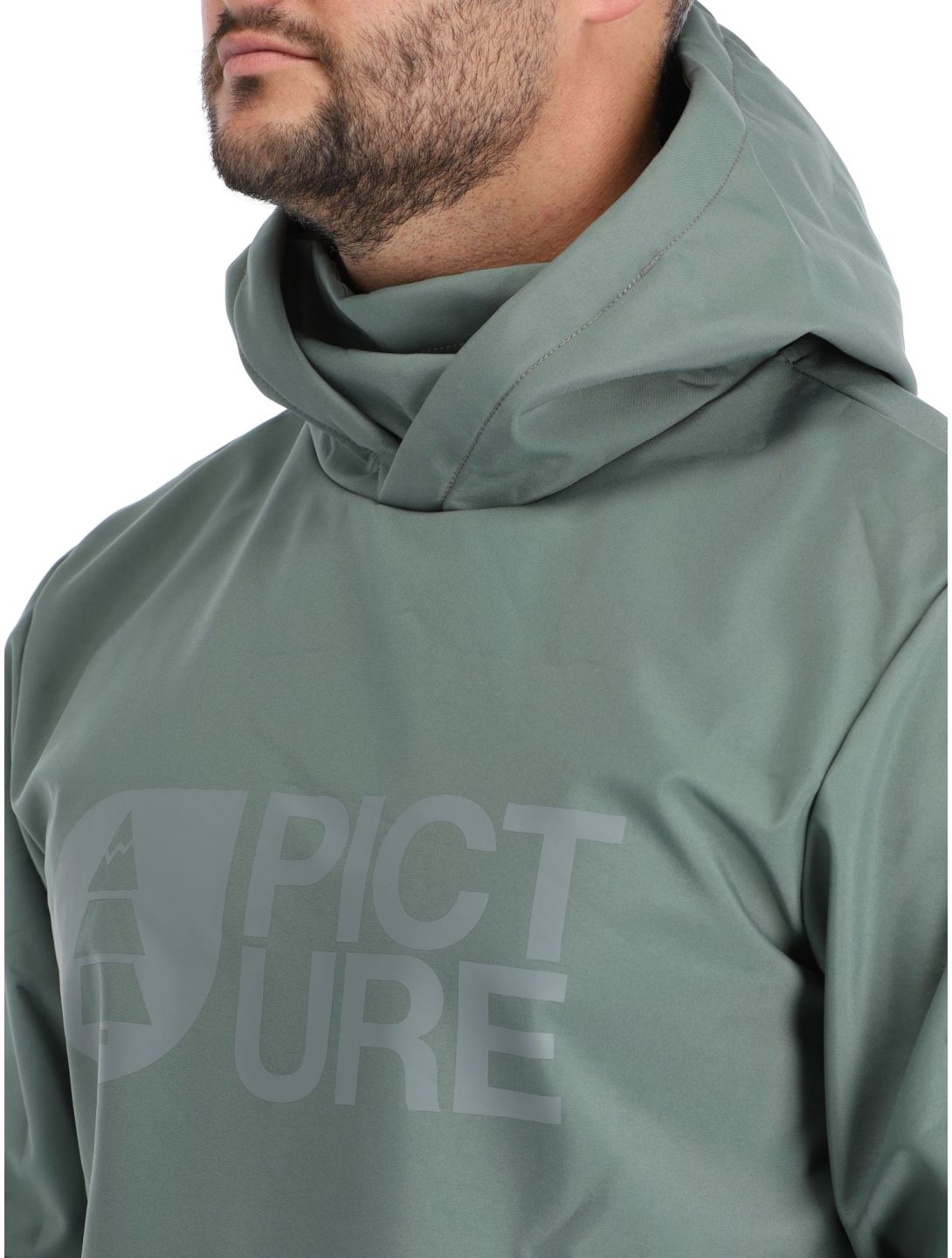 Picture, Parker veste de ski softshell hommes Laurel Wreath vert 